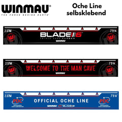 Winmau Dart Abwurflinie Oche Line selbstklebend - BLADE 6 - Man Cave - PDC - Blade 6 - FutureDart