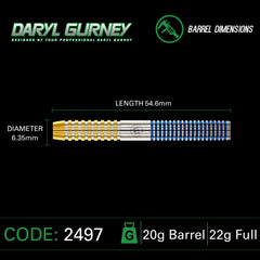 Winmau Daryl Gurney SC 1.0 Series Softdarts 22g - FutureDart