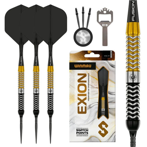 Winmau Exion Switch Point Darts - Parallel Steeldarts 22g, 23g, 24g - 22g - FutureDart