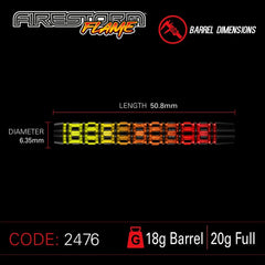 Winmau Firestorm Flame 90% Softdarts 20g - FutureDart