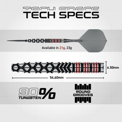 Winmau Fornax Switch Point Darts - Tapered Steeldarts 21g, 23g - 21g - FutureDart