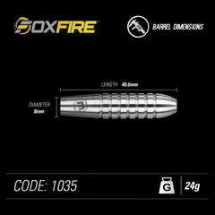 Winmau Foxfire Steeldarts 22g, 24g - 22g - FutureDart