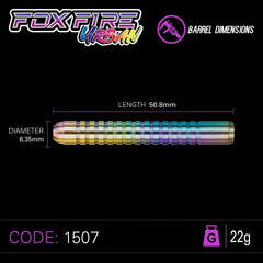 Winmau Foxfire Urban Steeldarts 22g, 24g - 24g - FutureDart