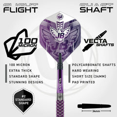 Winmau John Brown Signature Edition Steeldarts 22g - FutureDart