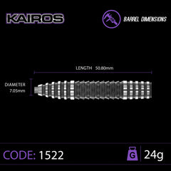 Winmau Kairos Steeldarts 24g, 26g - 24g - FutureDart