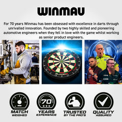 Winmau Lunaris Switch Point Darts - Parallel Steeldarts 23g, 25g - 25g - FutureDart