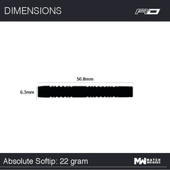 Winmau Michael van Gerwen MvG Absolute Softdarts 20g - FutureDart