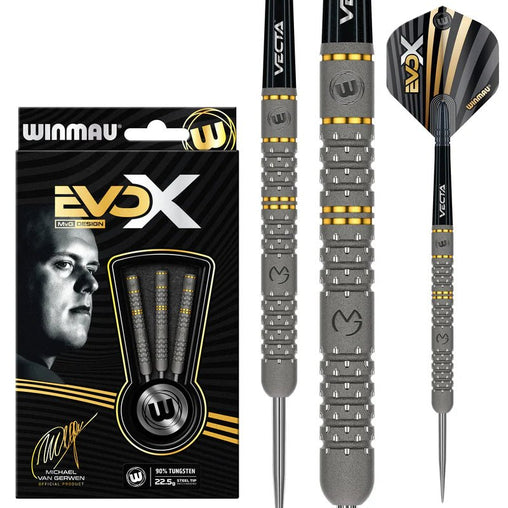 Winmau Michael Van Gerwen MvG EVO X Steeldarts 21g, 22,5g 24g - 22.5 g - FutureDart