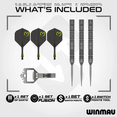 Winmau Michael Van Gerwen Mvg Signature Edition Switch Point Steeldarts 22g, 23g, 24g - 22g - FutureDart
