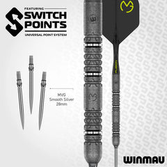Winmau Michael Van Gerwen Mvg Signature Edition Switch Point Steeldarts 22g, 23g, 24g - 22g - FutureDart