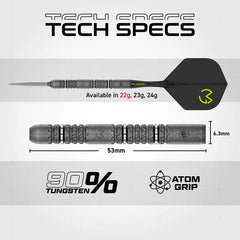 Winmau Michael Van Gerwen Mvg Signature Edition Switch Point Steeldarts 22g, 23g, 24g - 22g - FutureDart