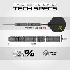 Winmau Michael Van Gerwen Mvg Signature Edition Switch Point Steeldarts 22g, 23g, 24g - 23g - FutureDart