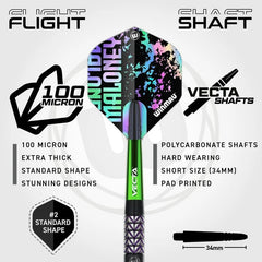Winmau Mike Maloney 90% Tungsten Steeldarts 24g - FutureDart