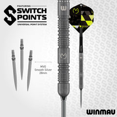 Winmau MvG Michael van Gerwen Switch Point TS Steeldarts 21g, 23g, 25g - 21 g - FutureDart