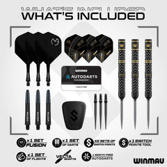 Winmau MvG Michael van Gerwen W-Max 90% Tungsten Steeldarts 22g, 23g, 24g - 22 g - FutureDart
