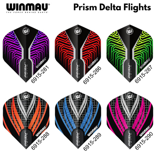 Winmau Prism Delta Dart Flights - verschiedene Designs 3 - 6915 - 281 - FutureDart