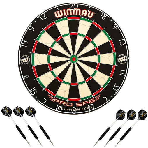 Winmau Pro SFB Steeldartboard inklusive 2 Satz Winmau Steeldarts - FutureDart