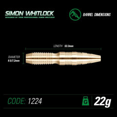 Winmau Simon Whitlock Steeldarts 22g, 24g - 24g - FutureDart