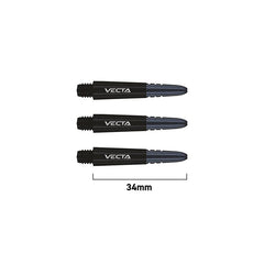 Winmau Vecta Shaft - Black - Short 34 mm - FutureDart