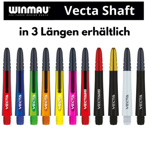 Winmau Vecta Shaft - Black - Short 34 mm - FutureDart