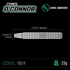 Winmau Willie O'Connor Steeldarts 23g - FutureDart