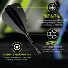 Winmau Fusion Arrow Flights & Shafts - Short 22mm - FutureDart