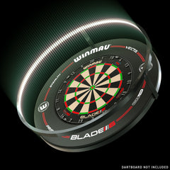 Winmau Plasma Dartboard LED Beleuchtung & Black Proline Surround Bundle - FutureDart