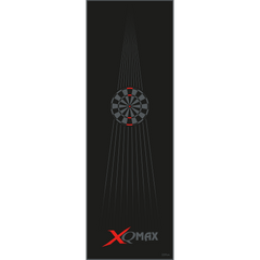 XQ Max Dartteppich Dartboard Schwarz - Rot - 80 cm x 237 cm - FutureDart