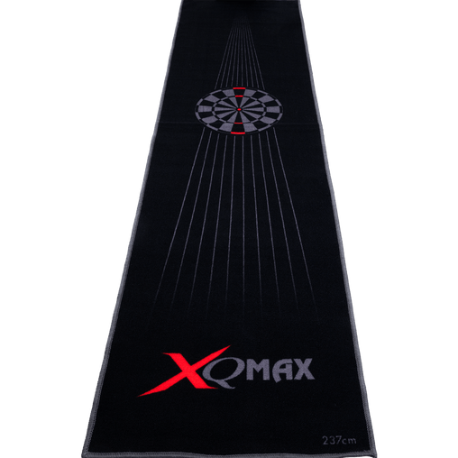 XQ Max Dartteppich Dartboard Schwarz - Rot - 80 cm x 237 cm - FutureDart