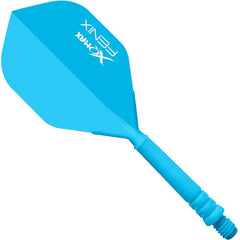 XQ Max Fenix Flight und Schaftsystem - Short 22mm - Blue - FutureDart