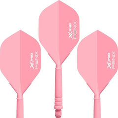 XQ Max Fenix Flight und Schaftsystem - Short 22mm - Pink - FutureDart