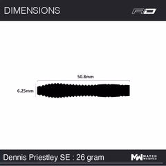 Winmau Dennis Priestley Special Edition Steeldarts 22g, 24g, 26g