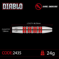 Winmau Diablo Torpedo Steeldarts 24g, 26g, 28g