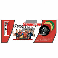 Deska do darta Bulls Quarterback EVA surround w kolorze czarnym, czerwonym, kremowym i zielonym