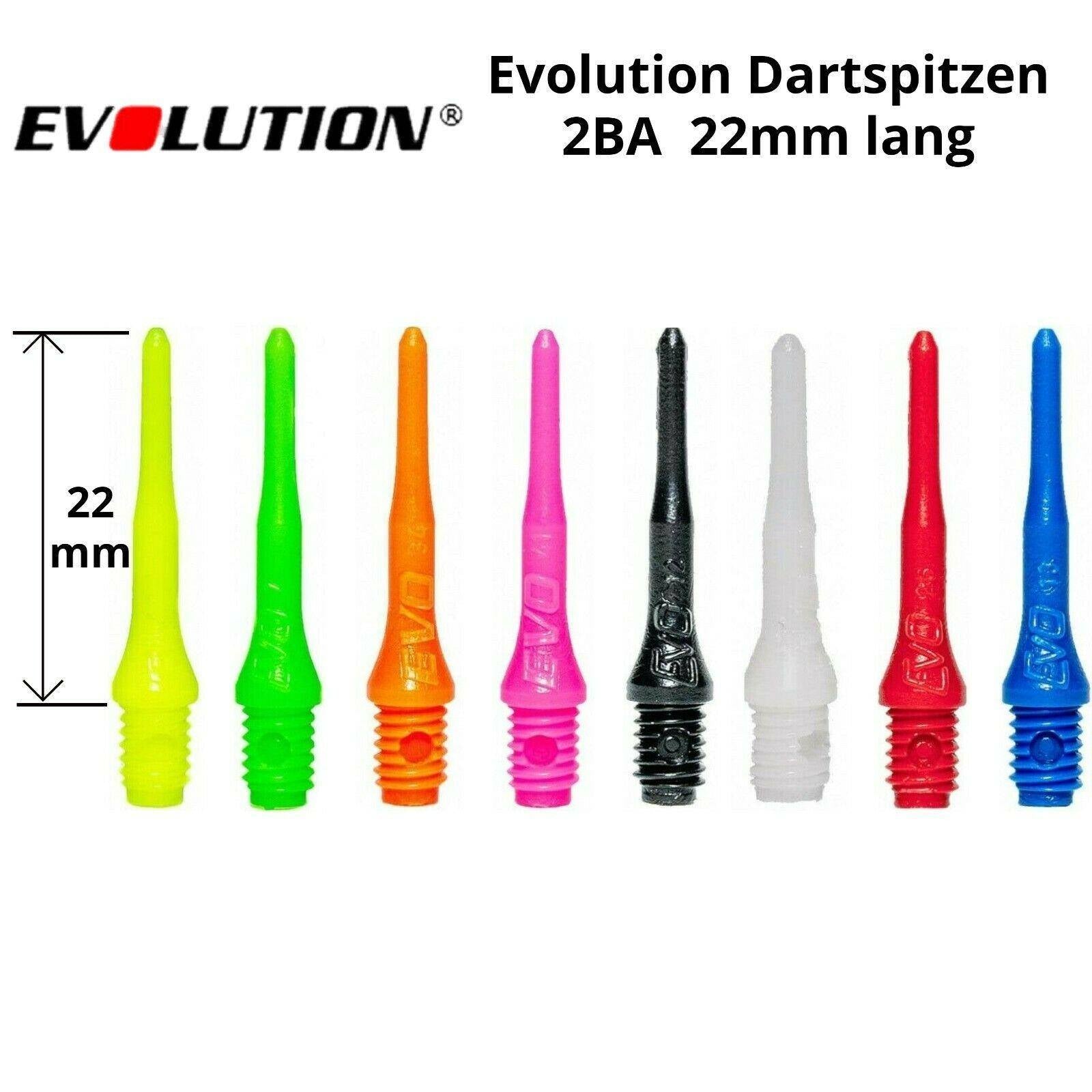 Evolution EVO Dartspitzen 2BA Soft Tip Points - 50 Stück