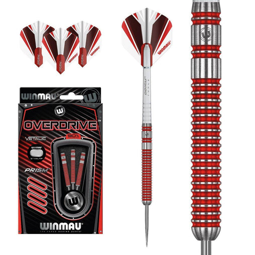 Winmau Overdrive steel darts 22g, 23g, 24g, 25g