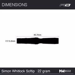 Winmau Simon Whitlock Onyx Au Special Edition Softdarts 20g