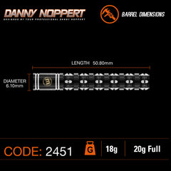 Winmau Danny Noppert Freeze Edition soft darts 20g