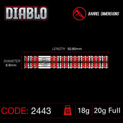 Winmau Diablo Parallel Softdarts 20g