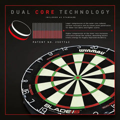 Winmau Blade 6 DualCore steel dartboard 