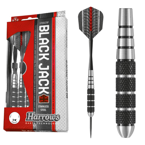 Harrows Black Jack steel darts 18g, 20g, 22g, 24g 