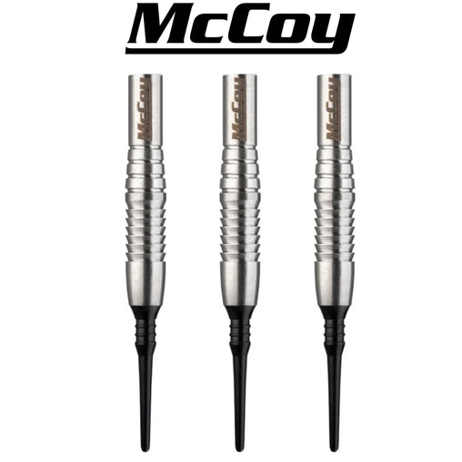 McCoy Extra - 90% wolframowe miękkie lufy do darta - srebrne