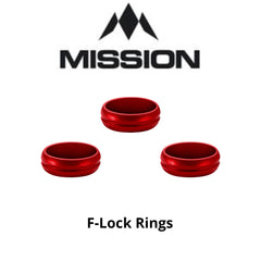 Mission F-Lock Rings Aluminium Schaftringe Flight Ringe Slot Lock