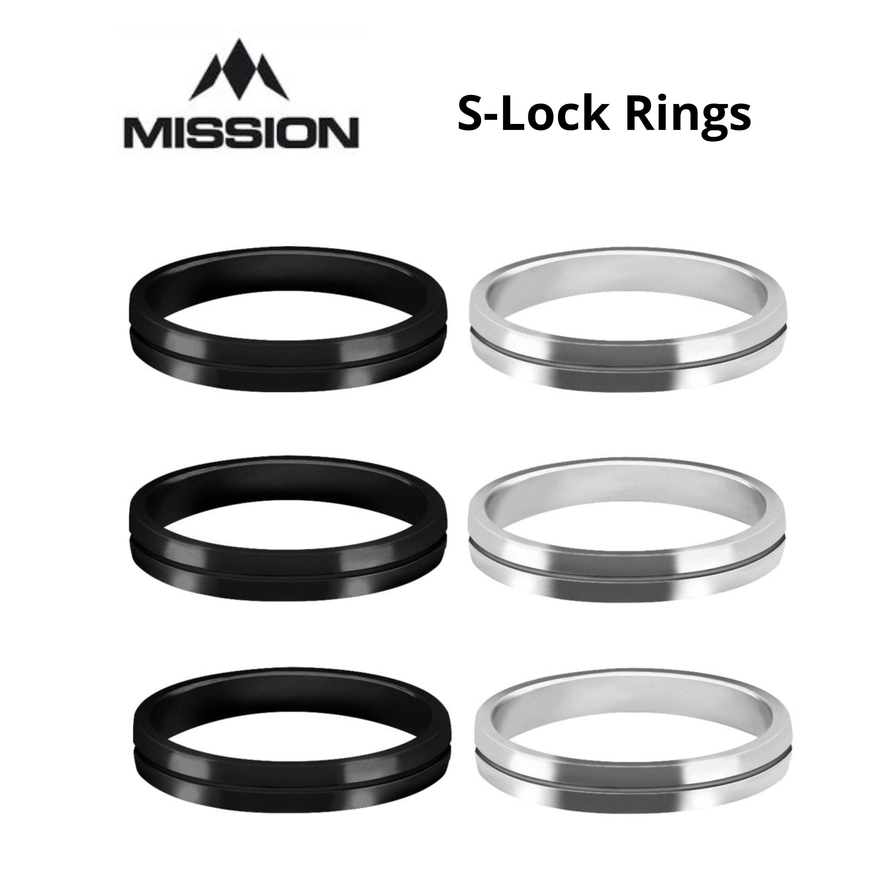 S-Lock Rings Aluminium Schaftringe Flight Ringe Slot Lock