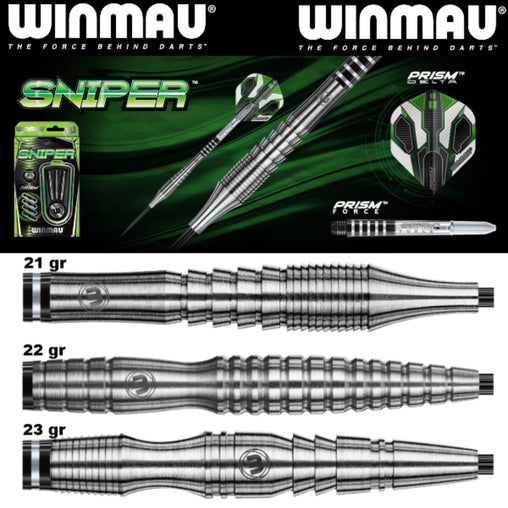 Winmau Sniper steel darts 21g, 22g, 23g