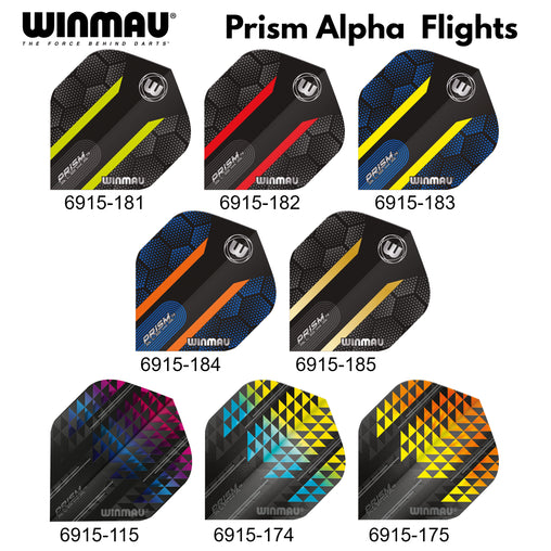 Winmau Prism Alpha Dart Flights - various designs 1