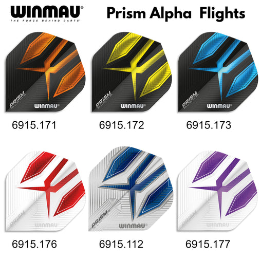 Winmau Prism Alpha Dart Flights - various designs 2