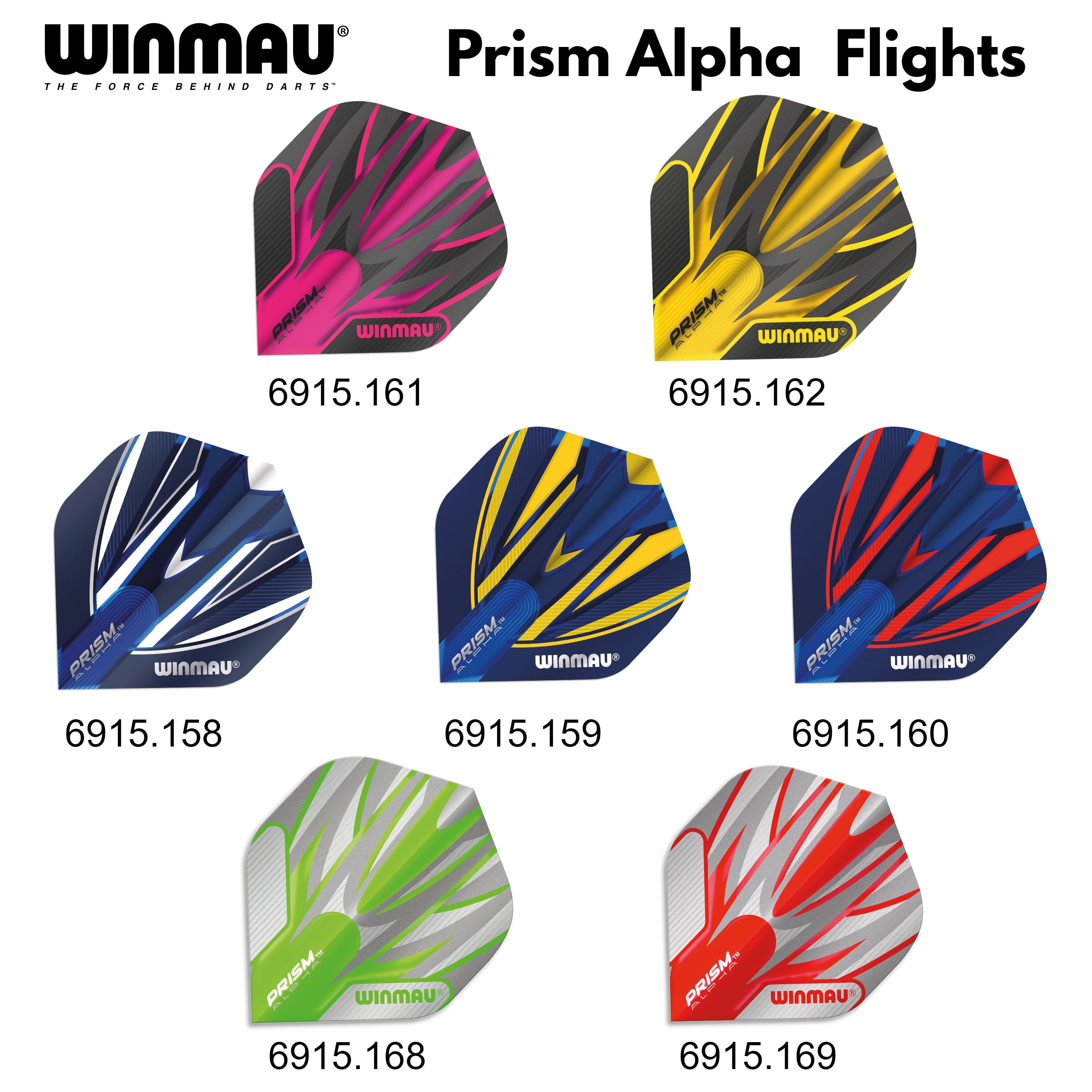 Winmau Prism Alpha Dart Flights - various designs 4