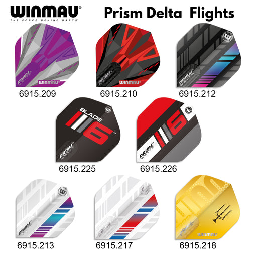Winmau Prism Delta Dart Flights - verschiedene Designs 1