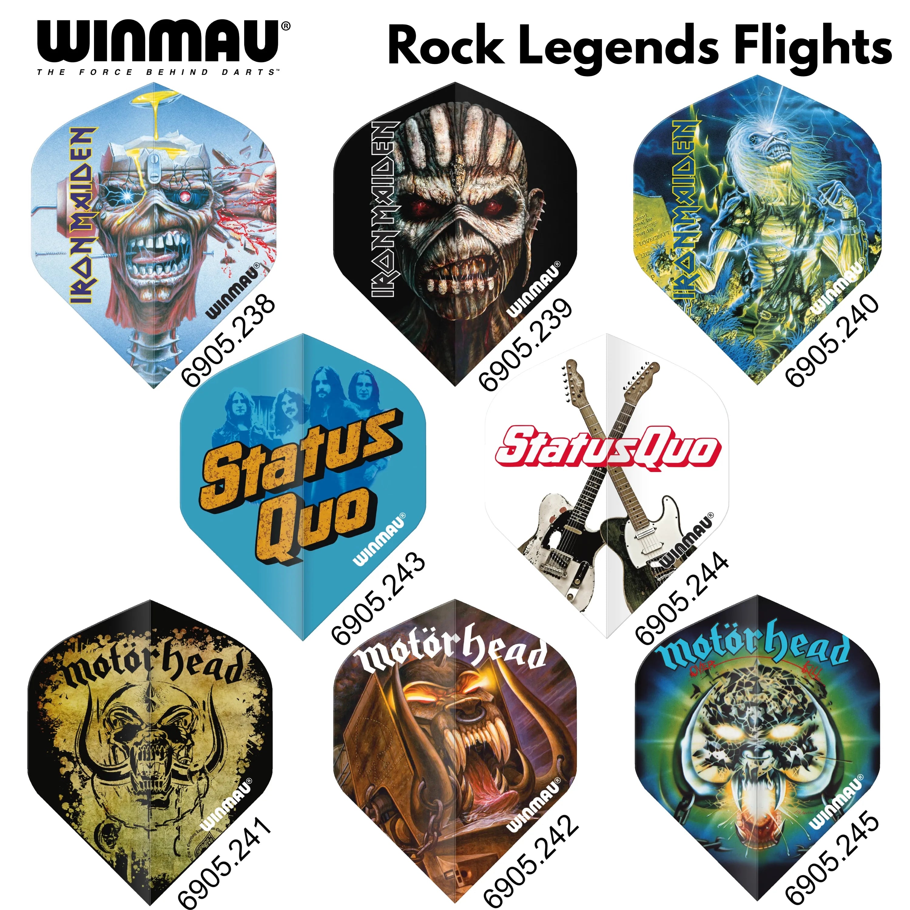 Winmau Rock Legends Vol2 Dart Flights